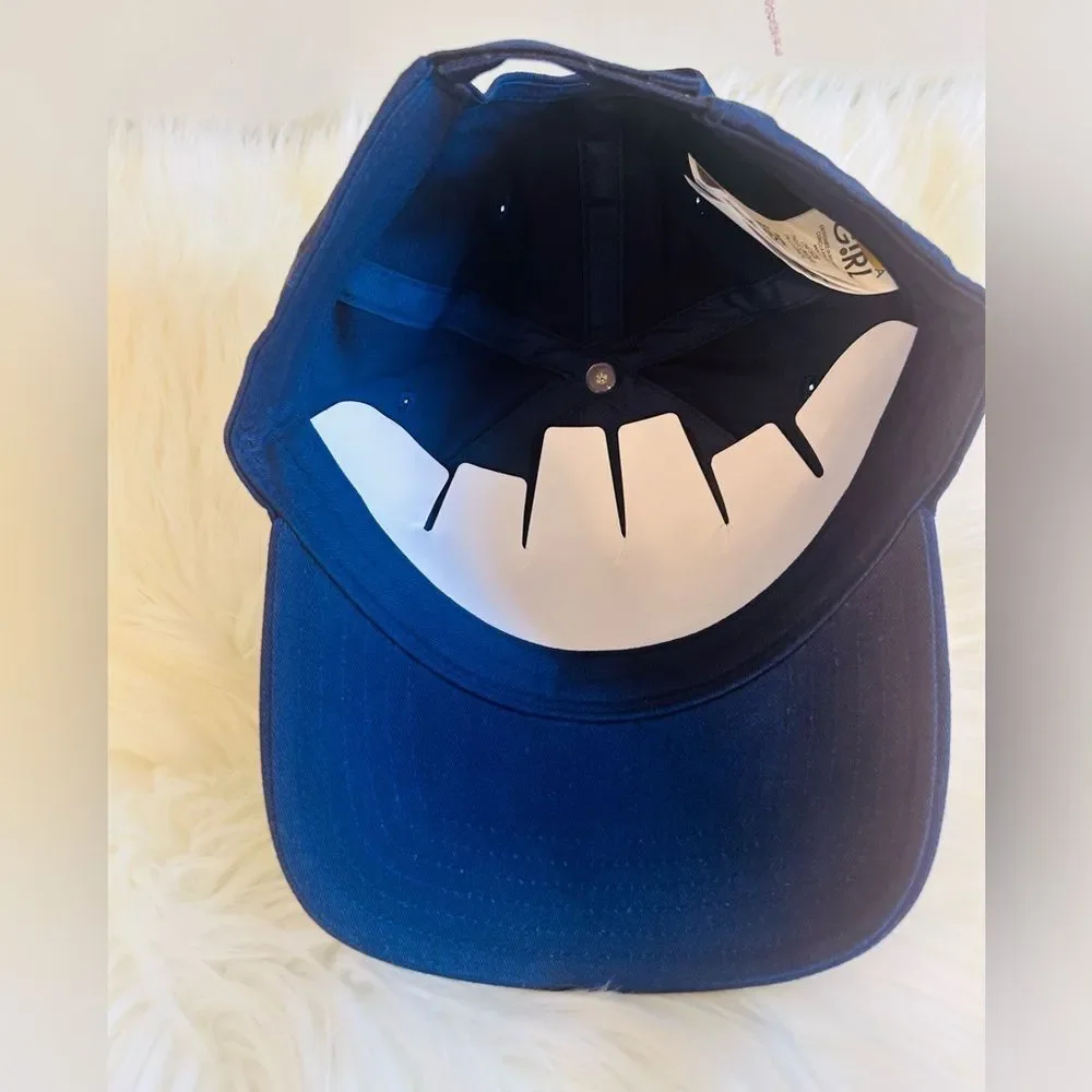NWT Athleta girl navy and white stitch ball cap!
